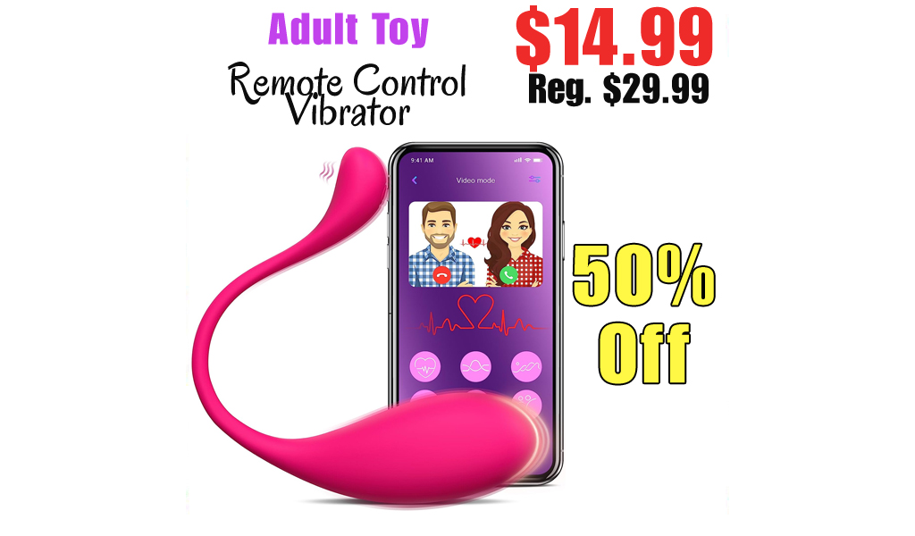 Remote Control Vibrator Only $14.99 Shipped on Amazon (Regularly $29.99)