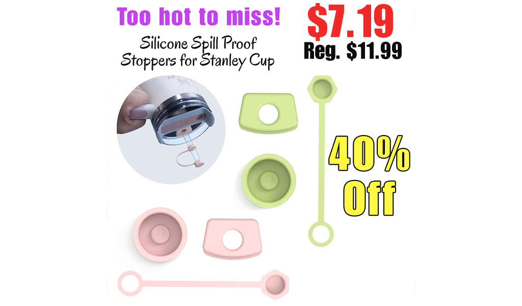 Silicone Spill Proof Stoppers for Stanley Cup Only $7.19 Shipped on Amazon (Regularly $11.99)