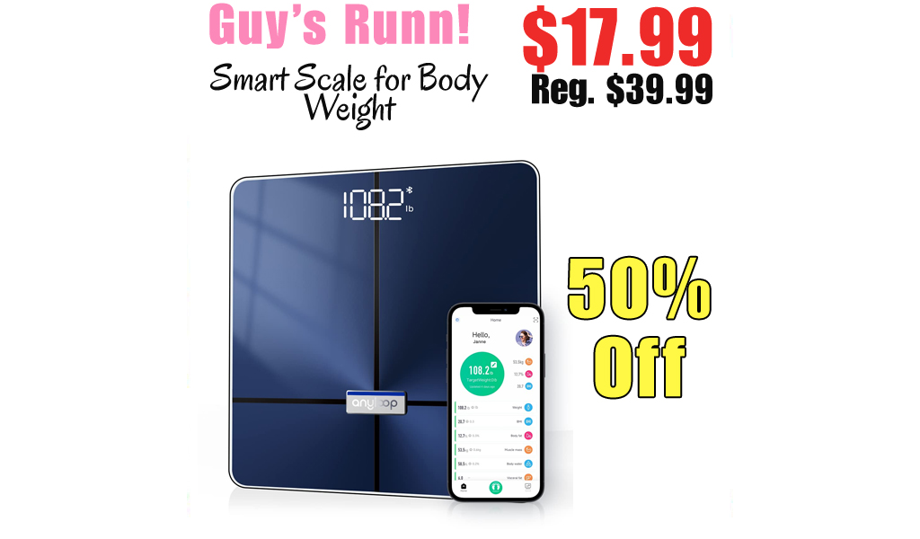 Smart Scale for Body Weight Only $17.99 Shipped on Amazon (Regularly $39.99)