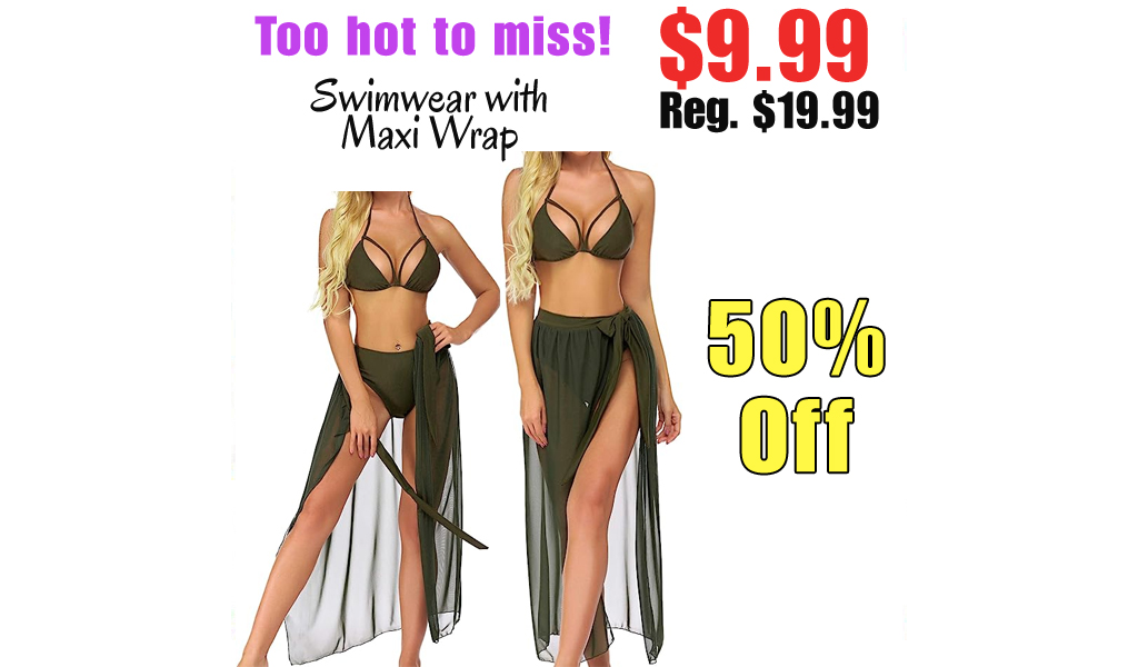 Swimwear with Maxi Wrap Only $9.99 Shipped on Amazon (Regularly $19.99)
