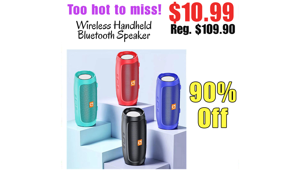 Wireless Handheld Bluetooth Speaker Only $10.99 Shipped on Amazon (Regularly $109.90)