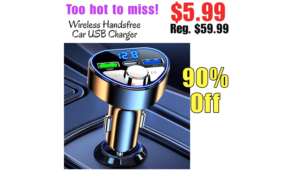 Wireless Handsfree Car USB Charger Only $5.99 Shipped on Amazon (Regularly $59.99)