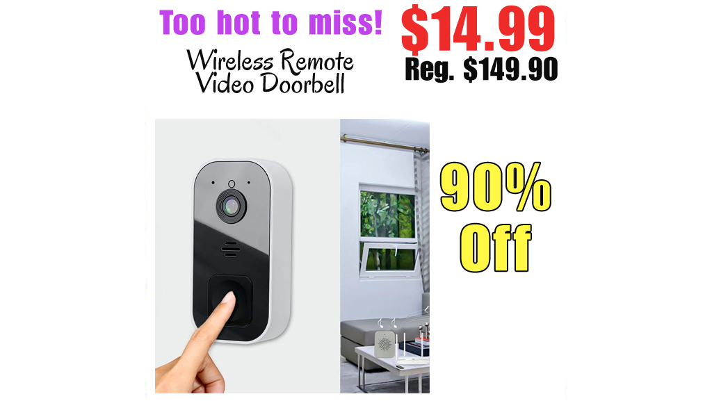 Wireless Remote Video Doorbell Only $14.99 Shipped on Amazon (Regularly $149.90)