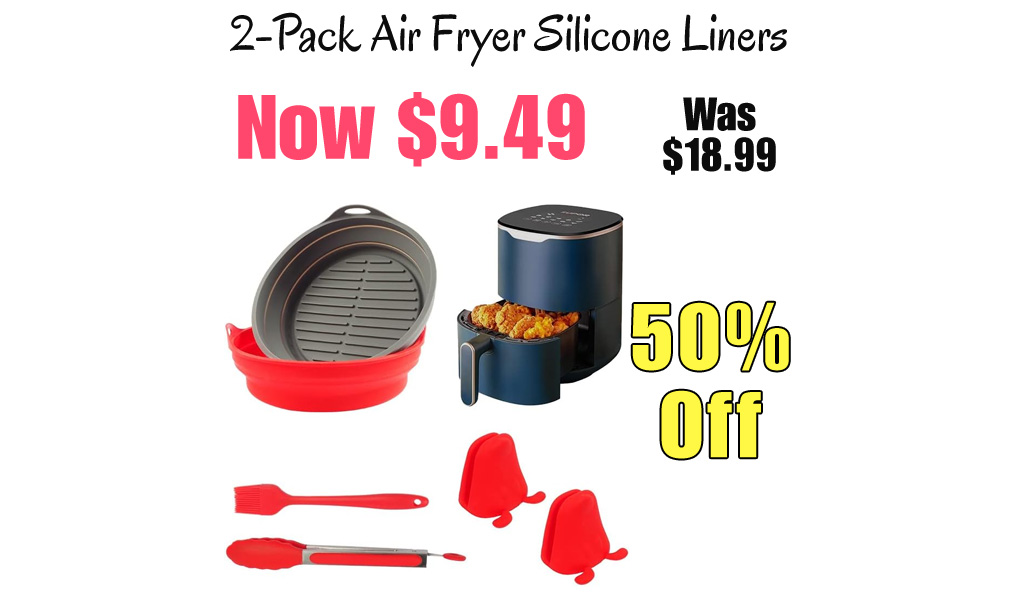 2-Pack Air Fryer Silicone Liners Only $9.49 Shipped on Amazon (Regularly $18.99)