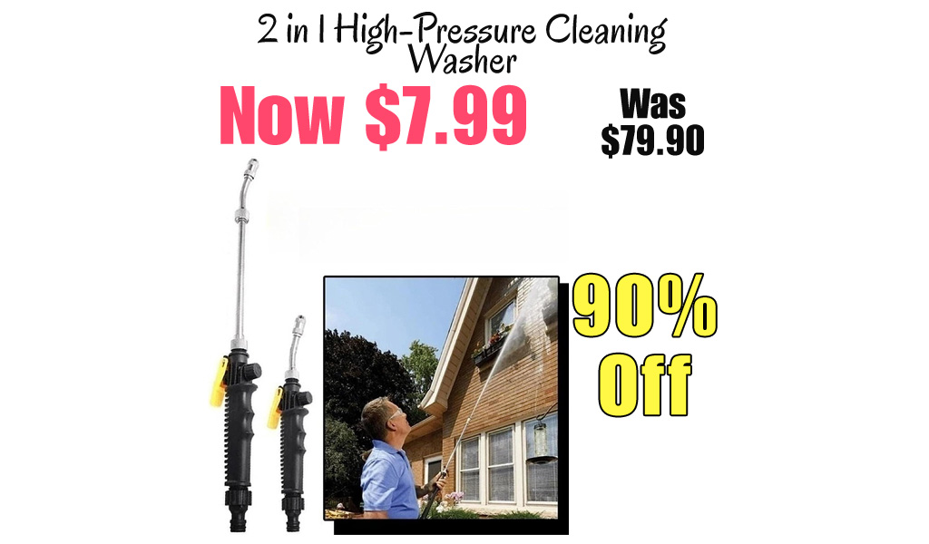 2 in 1 High-Pressure Cleaning Washer Only $7.99 Shipped on Amazon (Regularly $79.90)