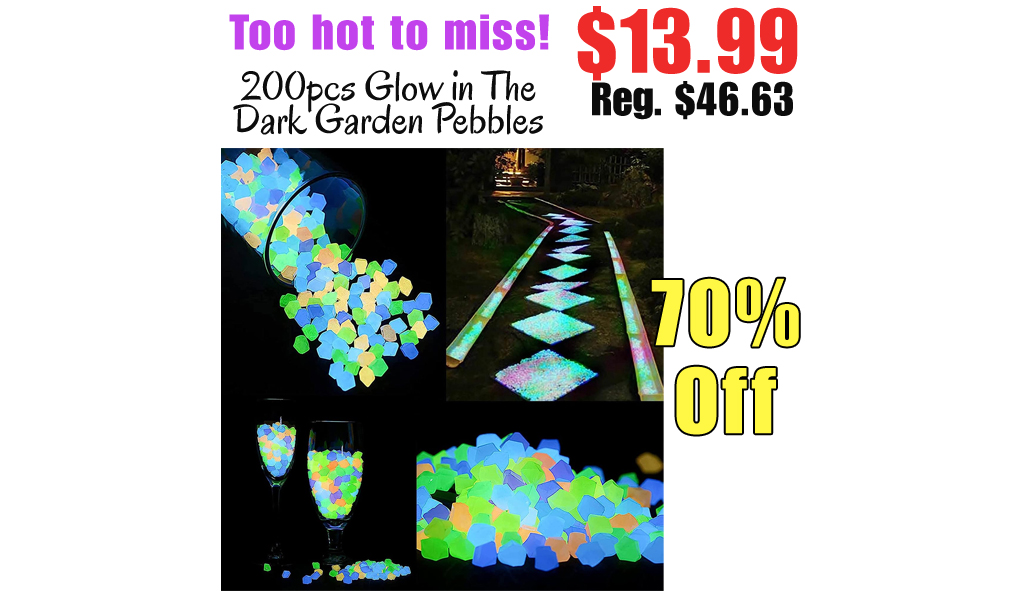 200pcs Glow in The Dark Garden Pebbles Only $13.99 Shipped on Amazon (Regularly $46.63)