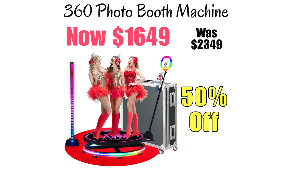 360 Photo Booth Machine Only $1649 Shipped on Amazon (Regularly $2349)