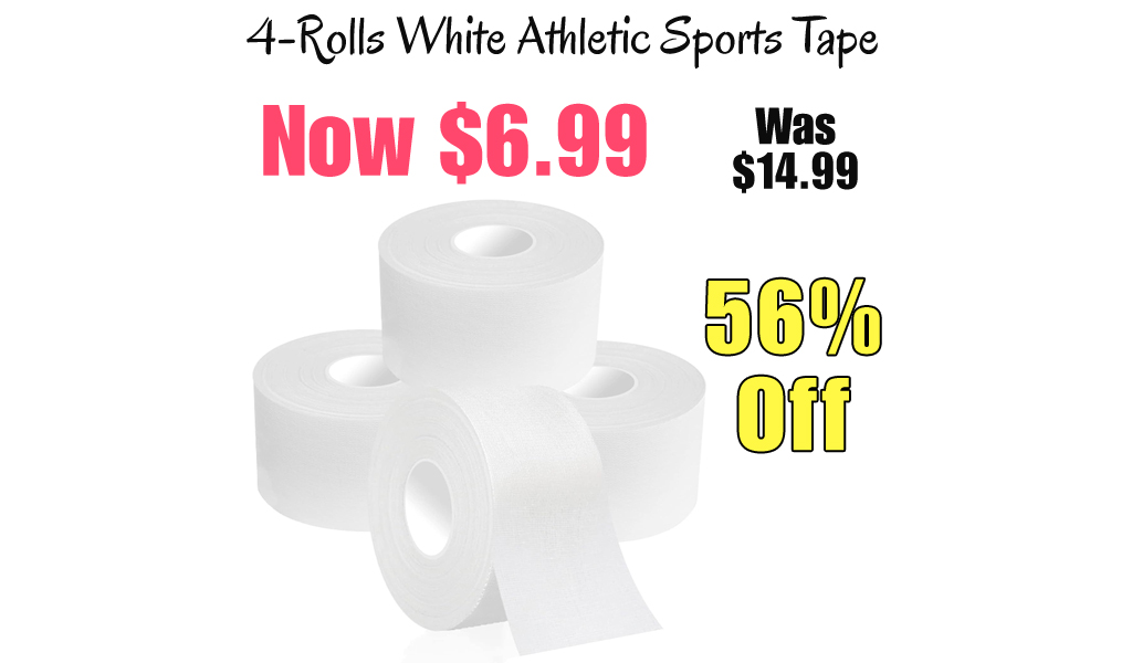 4-Rolls White Athletic Sports Tape Only $6.99 Shipped on Amazon (Regularly $14.99)