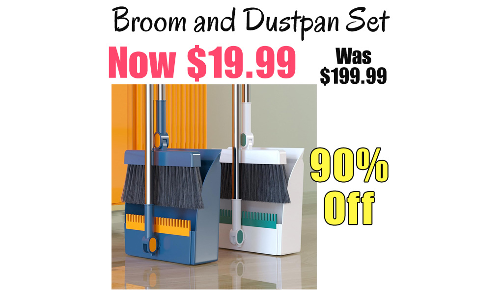 Broom and Dustpan Set Only $19.99 Shipped on Amazon (Regularly $199.99)