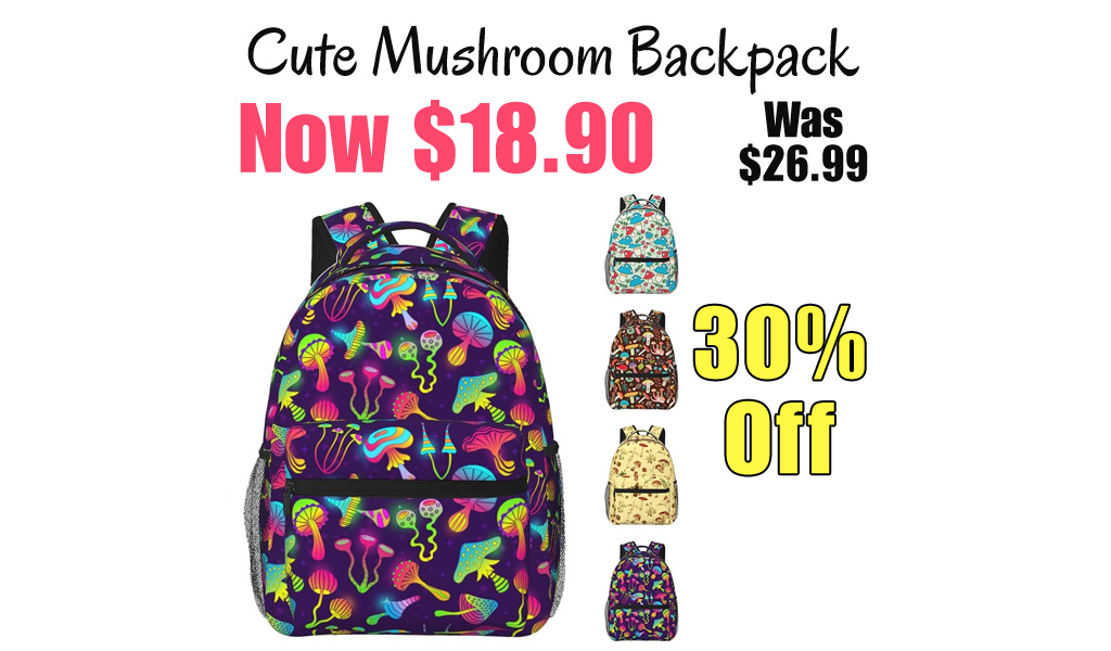 Cute Mushroom Backpack Only $18.90 Shipped on Amazon (Regularly $26.99)