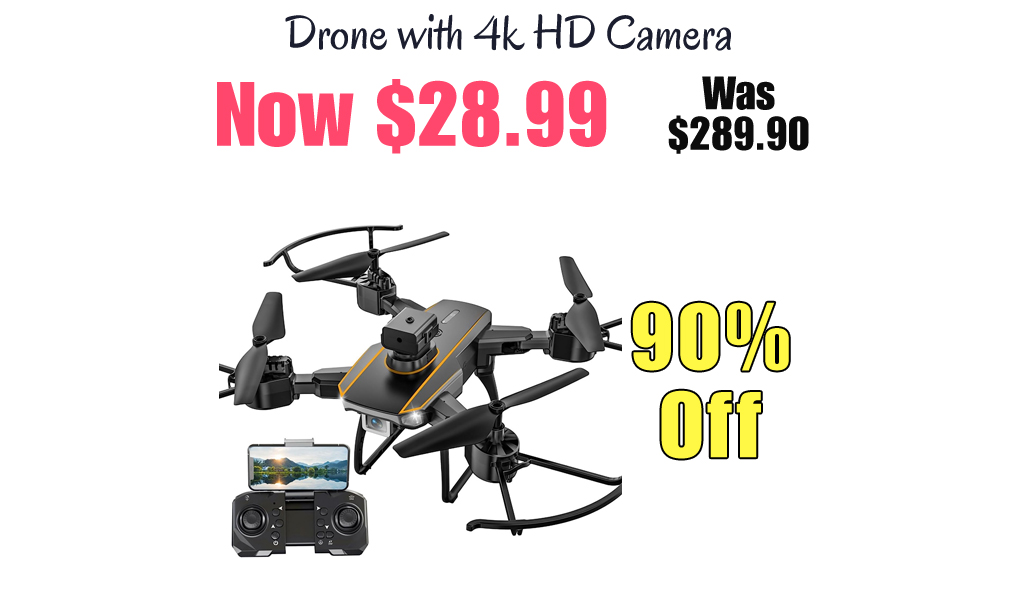 Drone with 4k HD Camera Only $28.99 Shipped on Amazon (Regularly $289.90)