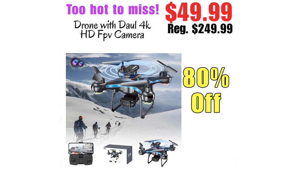 Drone with Daul 4k HD Fpv Camera Only $49.99 Shipped on Amazon (Regularly $249.99)