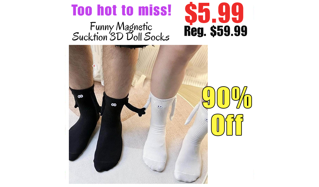 Funny Magnetic Sucktion 3D Doll Socks Only $5.99 Shipped on Amazon (Regularly $59.99)
