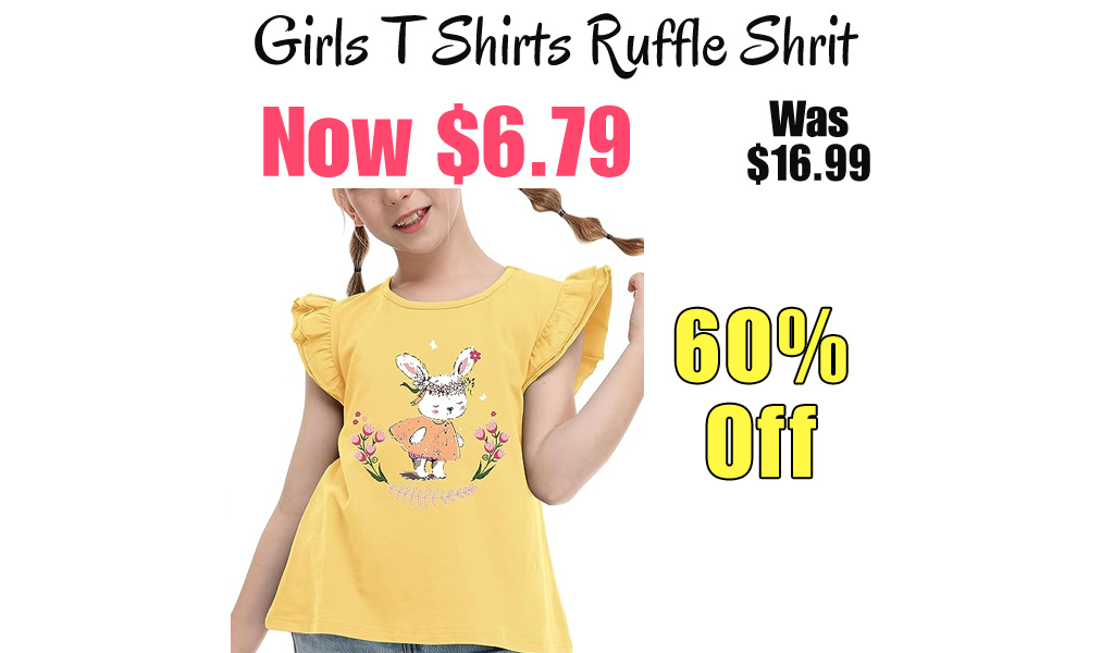 Girls T Shirts Ruffle Shrit Only $6.79 Shipped on Amazon (Regularly $16.99)