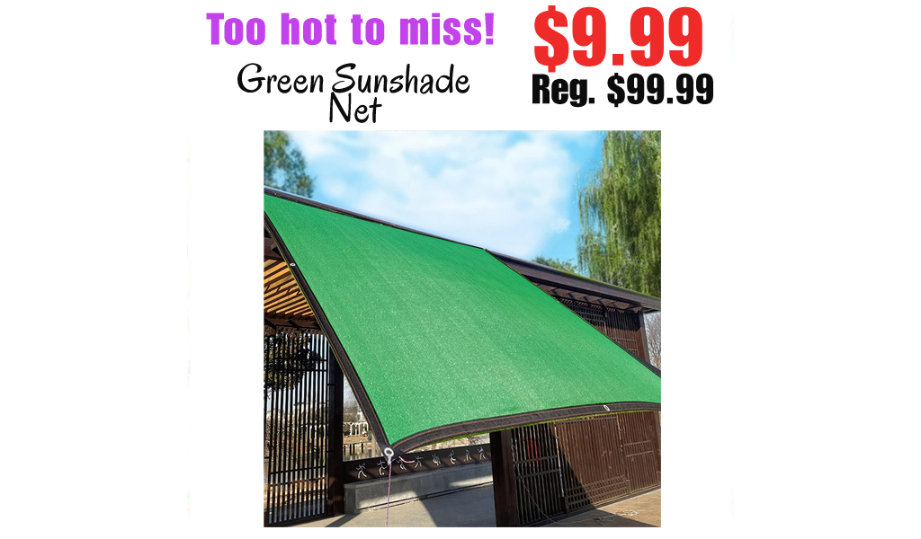 Green Sunshade Net Only $9.99 Shipped on Amazon (Regularly $99.99)