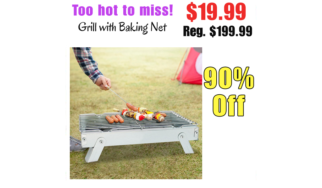 Grill with Baking Net Only $19.99 Shipped on Amazon (Regularly $199.99)