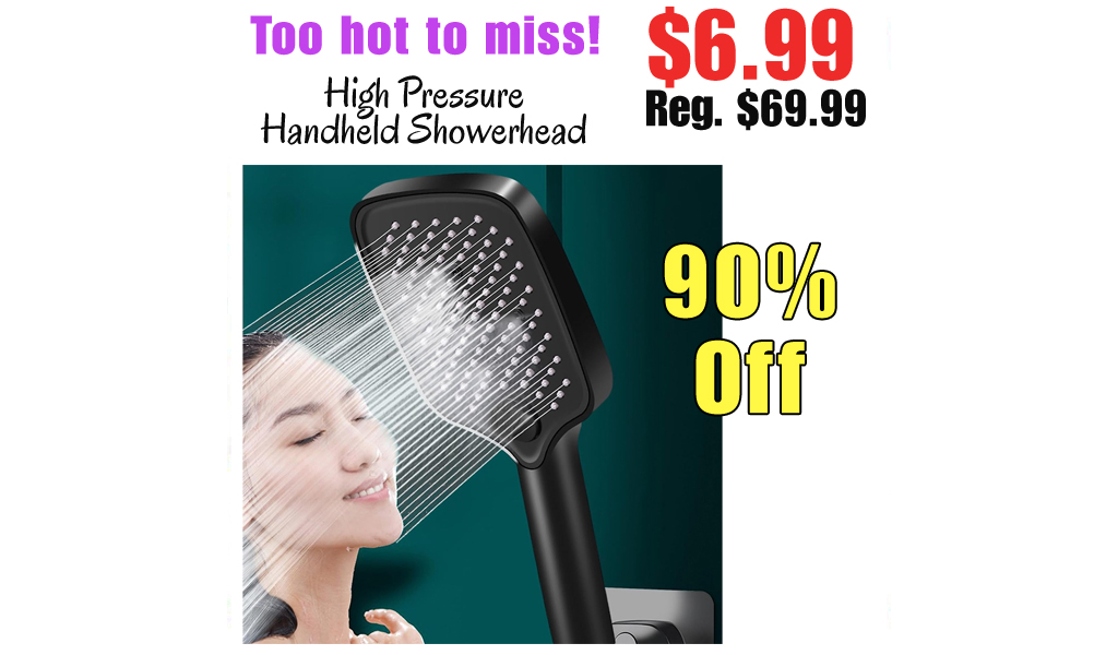 High Pressure Handheld Showerhead Only $6.99 Shipped on Amazon (Regularly $69.99)