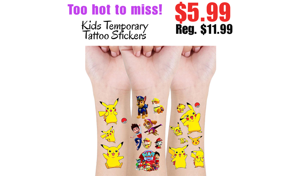 Kids Temporary Tattoo Stickers Only $5.99 Shipped on Amazon (Regularly $11.99)