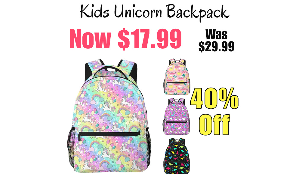 Kids Unicorn Backpack Only $17.99 Shipped on Amazon (Regularly $29.99)