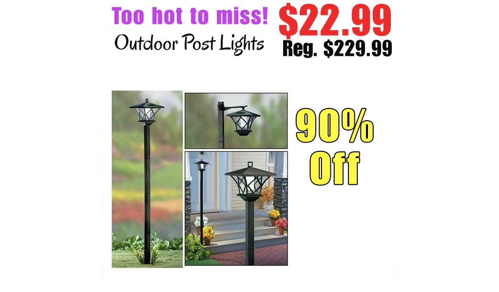 Outdoor Post Lights Only $22.99 Shipped on Amazon (Regularly $229.99)