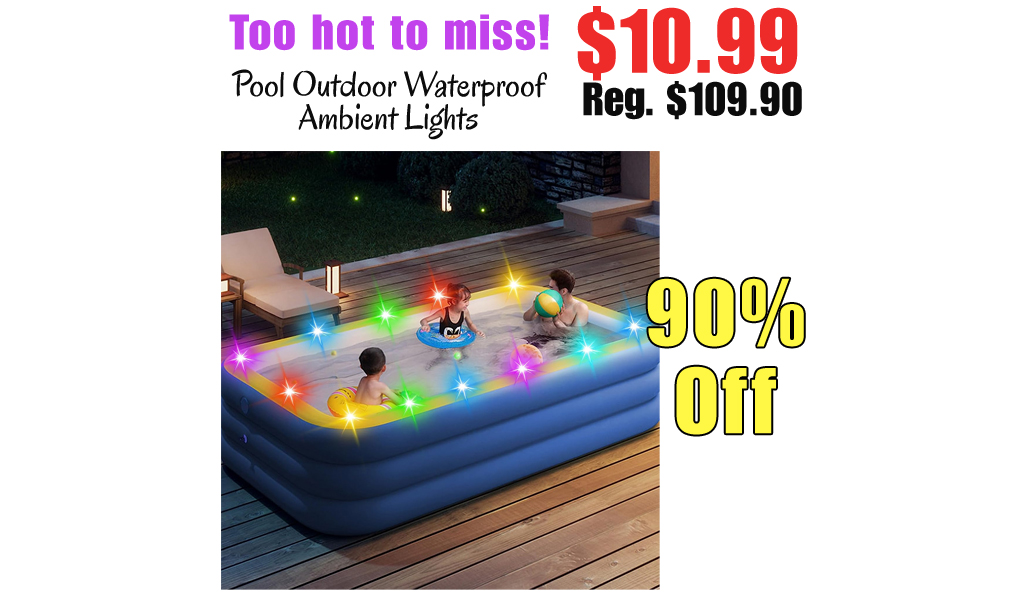 Pool Outdoor Waterproof Ambient Lights Only $10.99 Shipped on Amazon (Regularly $109.90)