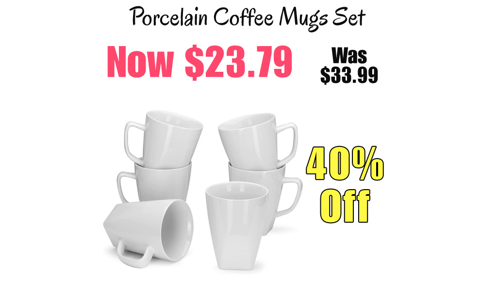 Porcelain Coffee Mugs Set Only $23.79 Shipped on Amazon (Regularly $33.99)