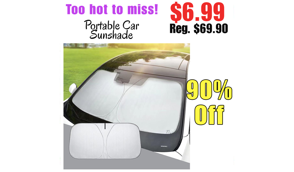 Portable Car Sunshade Only $6.99 Shipped on Amazon (Regularly $69.90)