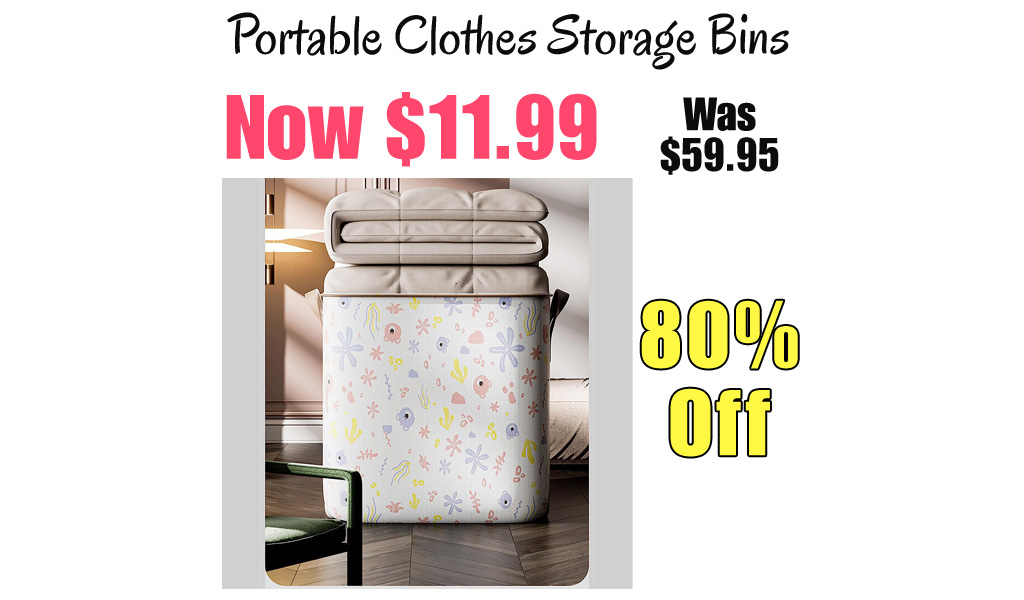 Portable Clothes Storage Bins Only $11.99 Shipped on Amazon (Regularly $59.95)