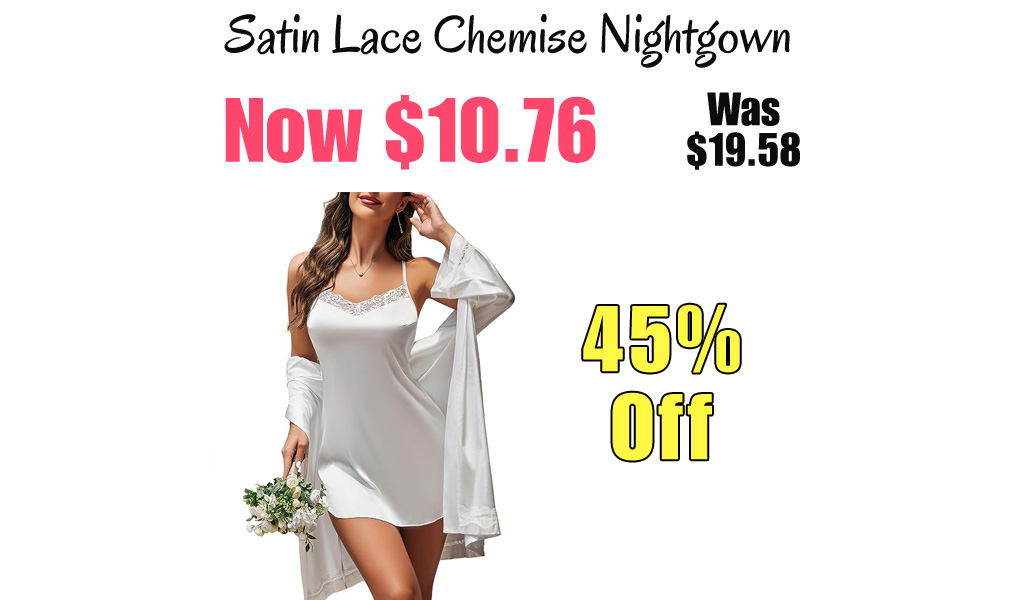 Satin Lace Chemise Nightgown Only $10.76 Shipped on Amazon (Regularly $19.58)