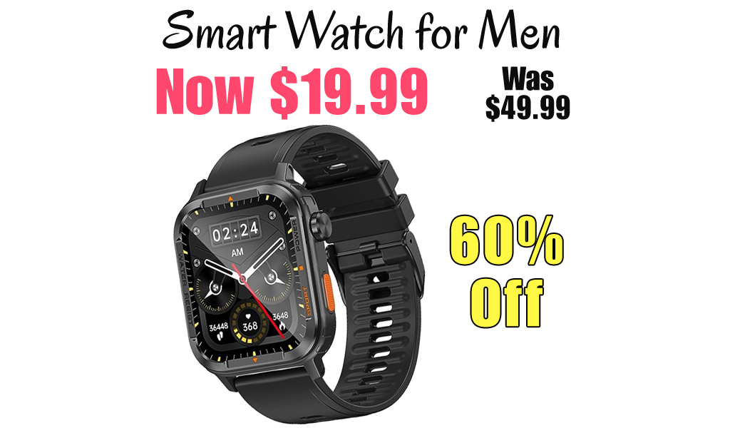 Smart Watch for Men Only $19.99 Shipped on Amazon (Regularly $49.99)
