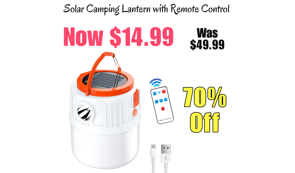 Solar Camping Lantern with Remote Control Only $14.99 Shipped on Amazon (Regularly $49.99)