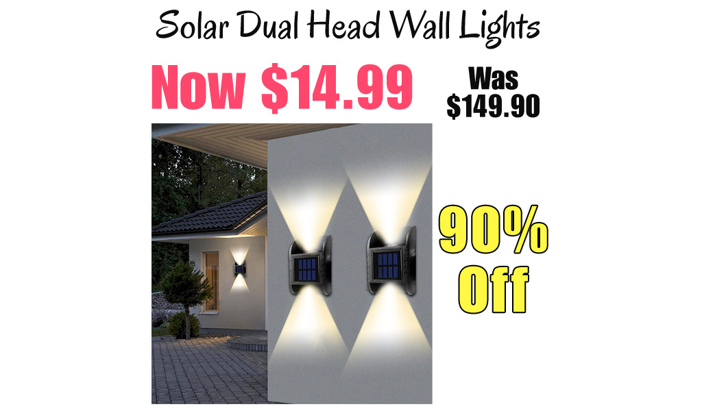 Solar Dual Head Wall Lights Only $14.99 Shipped on Amazon (Regularly $149.90)