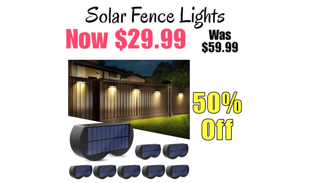 Solar Fence Lights Only $29.99 Shipped on Amazon (Regularly $59.99)