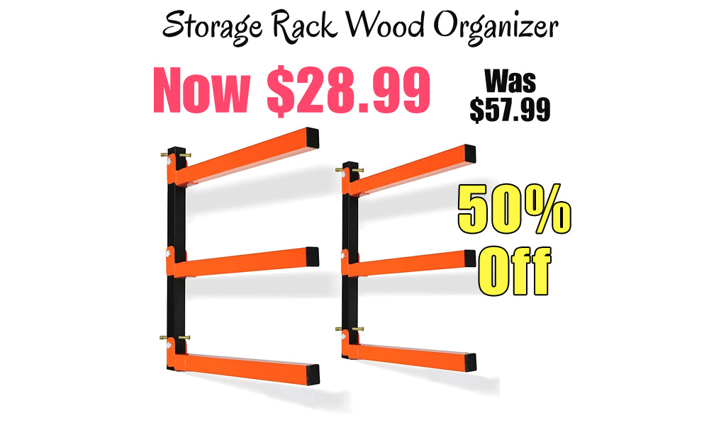 Storage Rack Wood Organizer Only $28.99 Shipped on Amazon (Regularly $57.99)