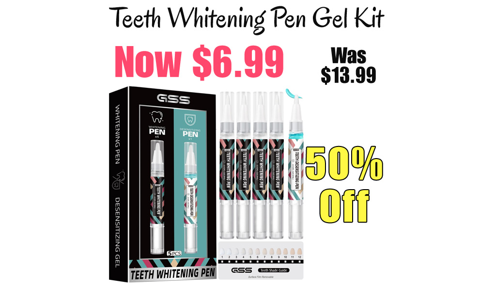 Teeth Whitening Pen Gel Kit Only $6.99 Shipped on Amazon (Regularly $13.99)