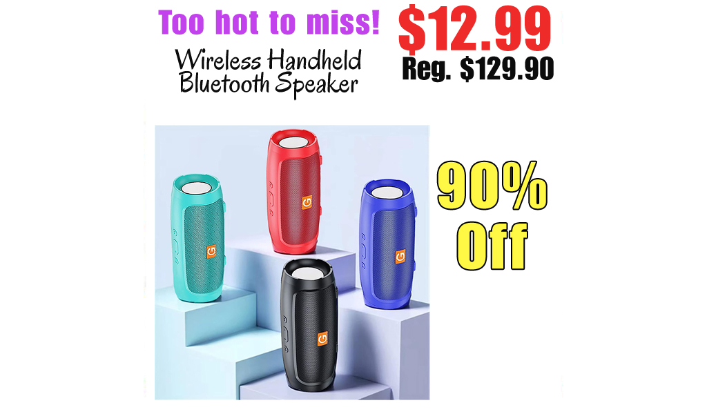 Wireless Handheld Bluetooth Speaker Only $12.99 Shipped on Amazon (Regularly $129.90)