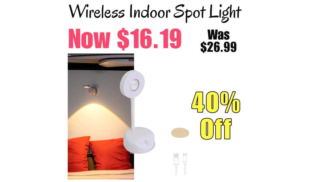 Wireless Indoor Spot Light Only $16.19 Shipped on Amazon (Regularly $26.99)