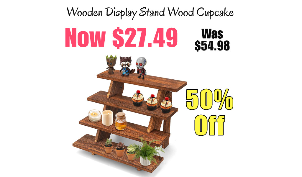 Wooden Display Stand Wood Cupcake Only $27.49 Shipped on Amazon (Regularly $54.98)