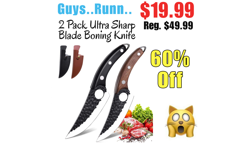 2 Pack Ultra Sharp Blade Boning Knife Only $19.99 Shipped on Amazon (Regularly $49.99)