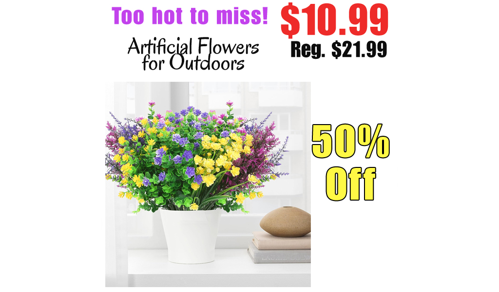 Artificial Flowers for Outdoors Only $10.99 Shipped on Amazon (Regularly $21.99)