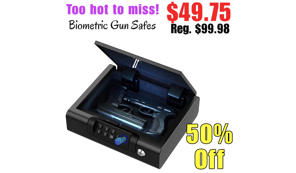 Biometric Gun Safes Only $49.75 Shipped on Amazon (Regularly $99.98)
