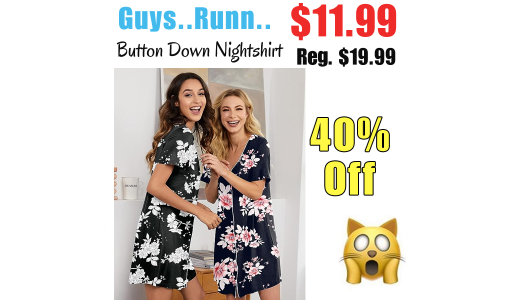 Button Down Nightshirt Only $11.99 Shipped on Amazon (Regularly $19.99)