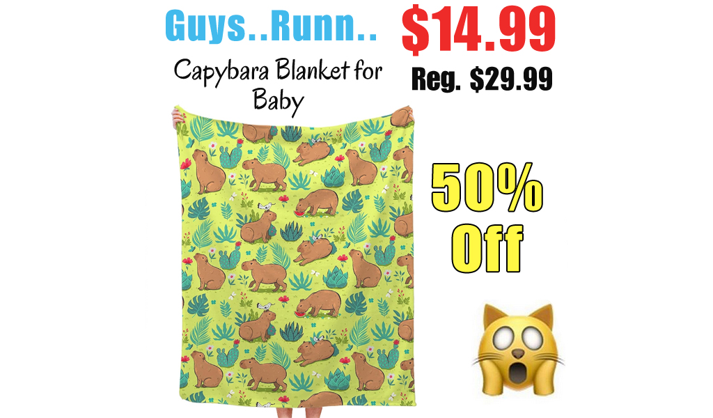 Capybara Blanket for Baby Only $14.99 Shipped on Amazon (Regularly $29.99)