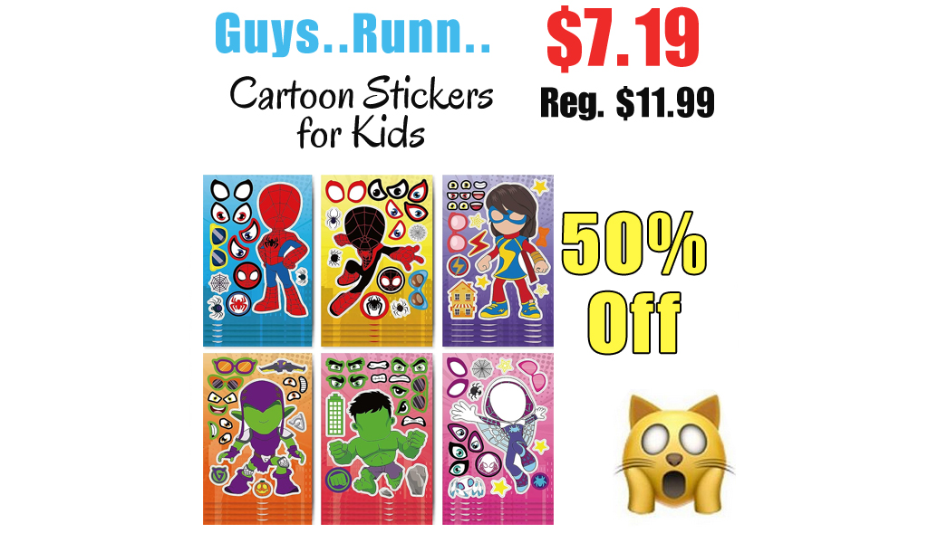 Cartoon Stickers for Kids Only $7.19 Shipped on Amazon (Regularly $11.99)