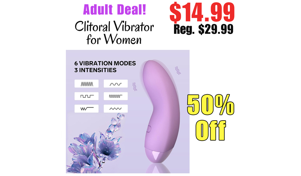 Clitoral Vibrator for Women Only $14.99 Shipped on Amazon (Regularly $29.99)
