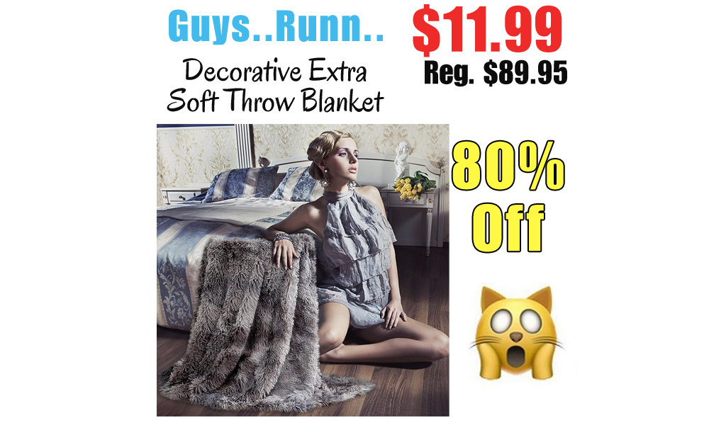 Decorative Extra Soft Throw Blanket Only $11.99 Shipped on Amazon (Regularly $89.95)