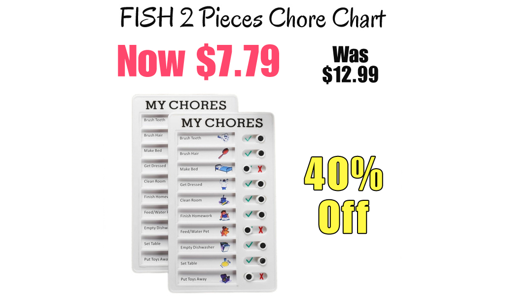 FISH 2 Pieces Chore Chart Only $7.79 Shipped on Amazon (Regularly $12.99)