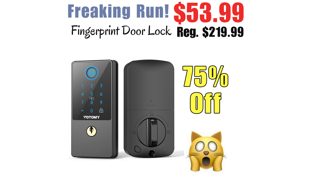 Fingerprint Door Lock Only $53.99 Shipped on Amazon (Regularly $219.99)