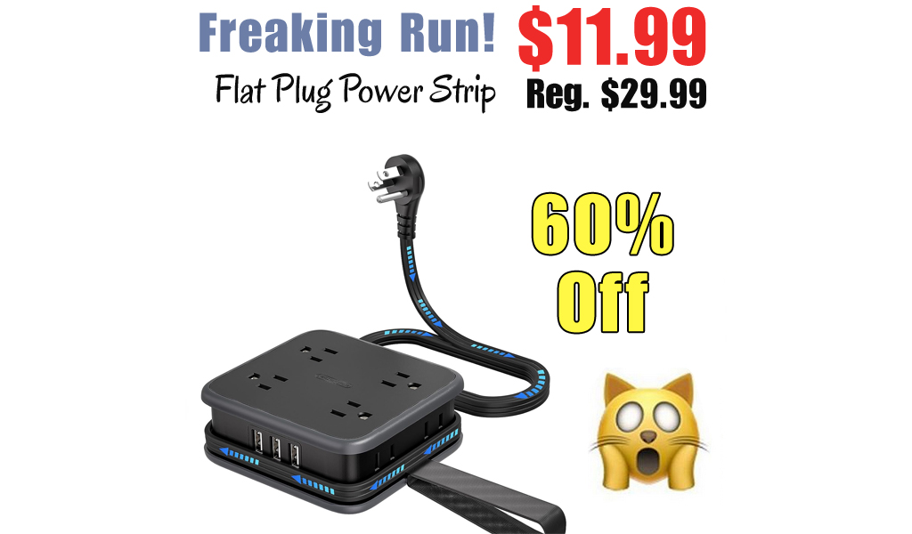 Flat Plug Power Strip Only $11.99 Shipped on Amazon (Regularly $29.99)