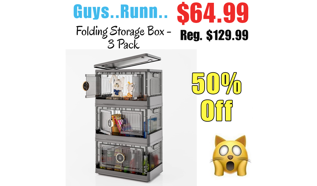 Folding Storage Box - 3 Pack Only $64.99 Shipped on Amazon (Regularly $129.99)